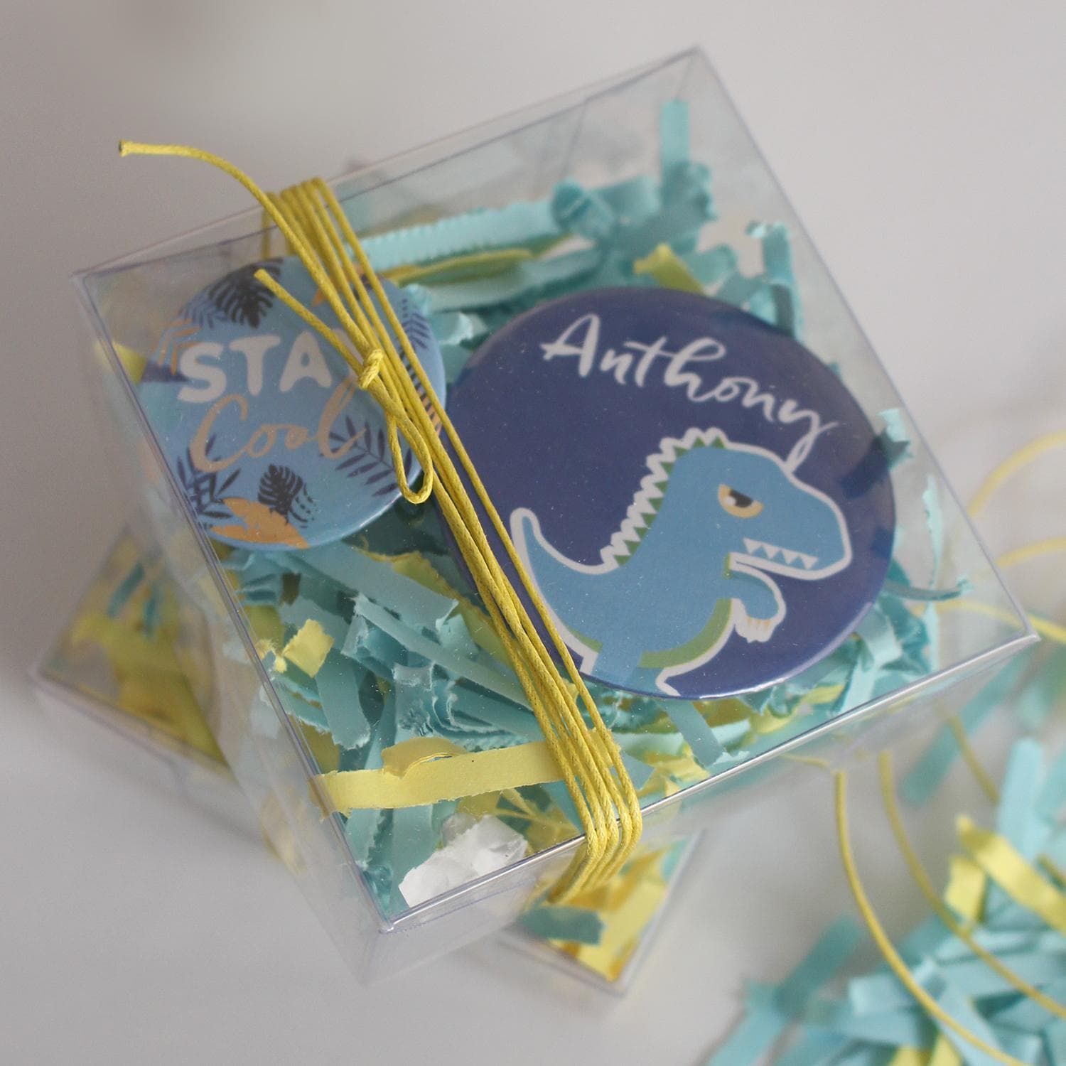 CUSTOM PINS AS BIRTHDAY FAVORS